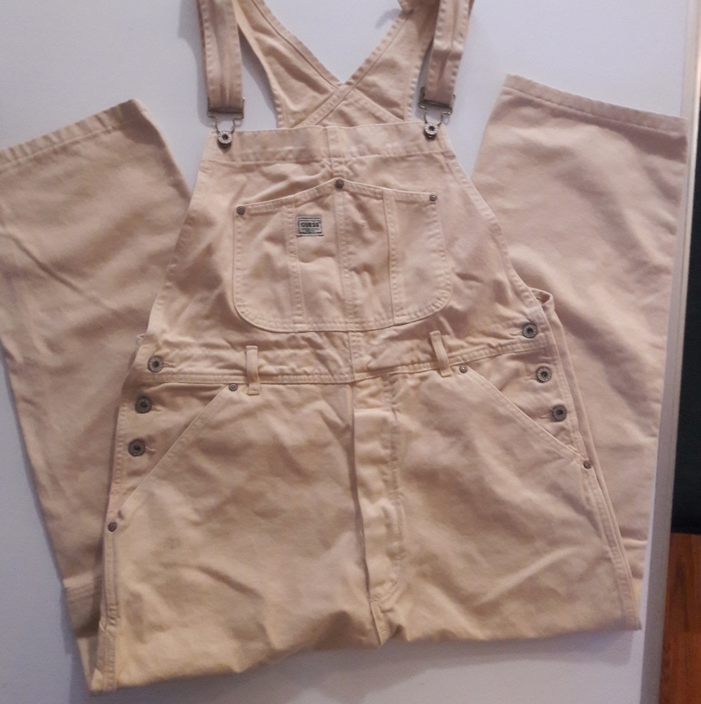 GUESS Vintage Guess Denim Overalls, Retro Hip Hop Fashion, Size L 1990’s Jean L